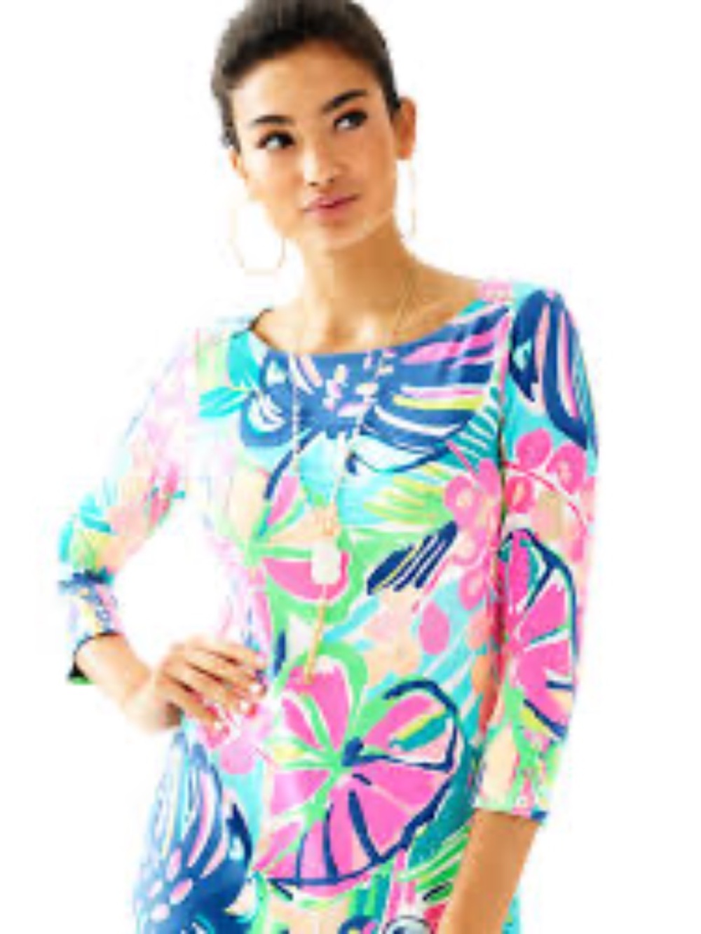 Lilly Pulitzer Sophie UPF 50+ Dress in Multi Exotic Garden - Size XS